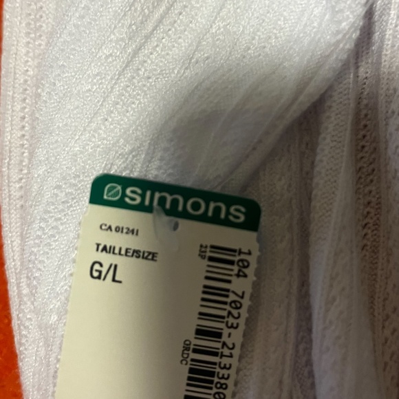 Eco-friendly white pointelle lightweight robe NWT - Picture 9 of 10